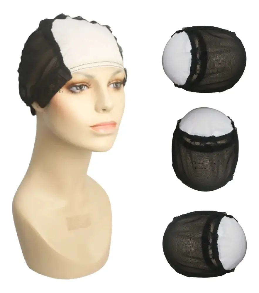 Touca Judia Silk Top Para Confecção De Peruca Hk80 Cor Preto Unico