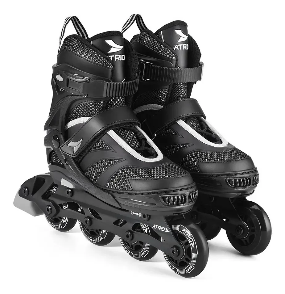 Patins Inline Regulável Atrio - Es445 Tamanho 41-44 Preto