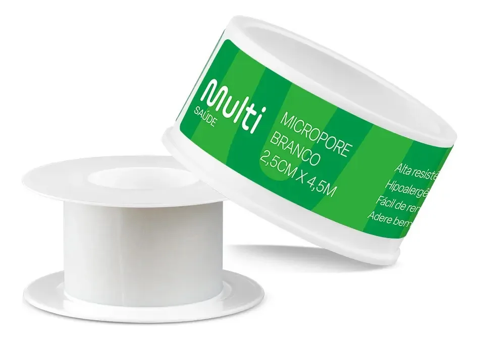 Micropore Branco 2,5x4,5cm Multilaser Saúde