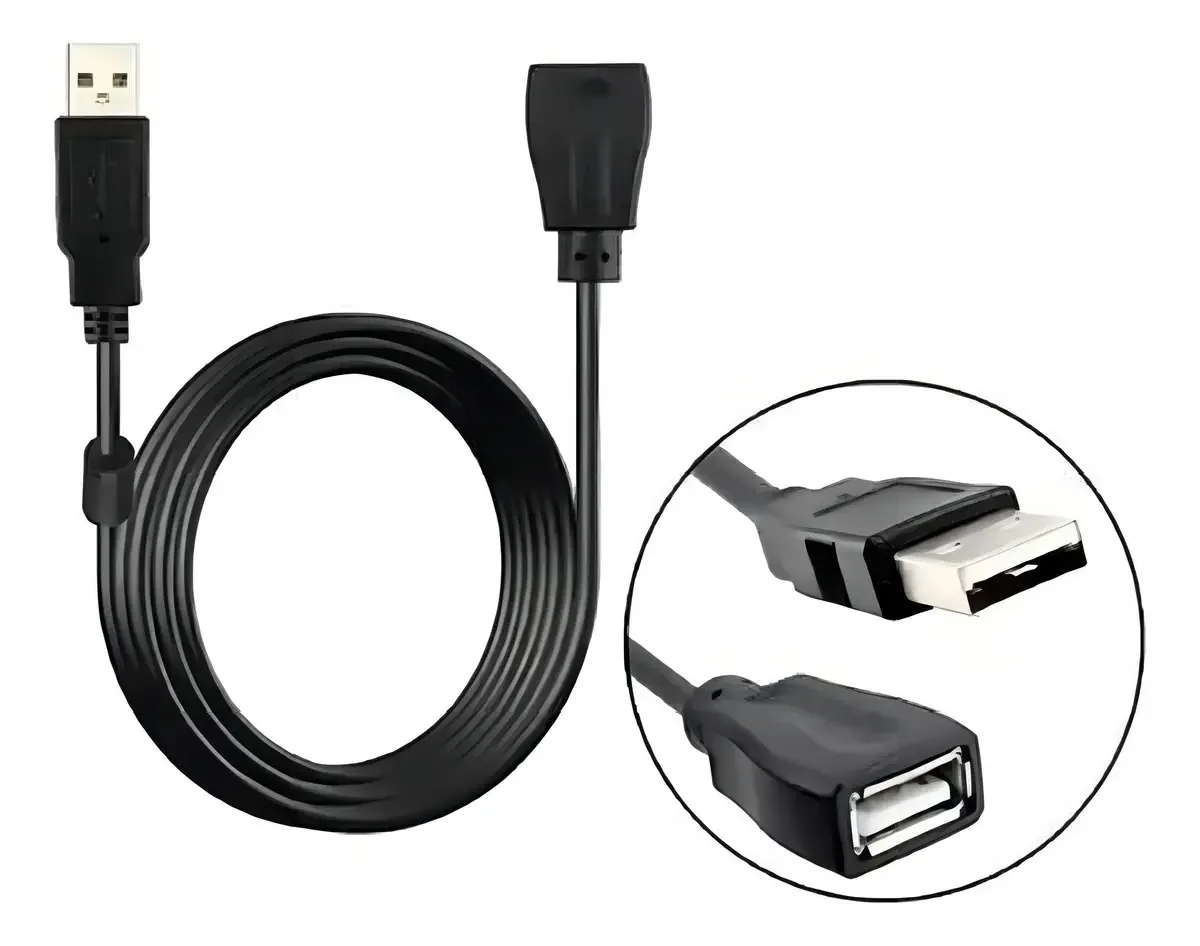 Cabo Extensor USB 2.0 3m Preto XC-MF-A X-Cell Conectividade Ampliada