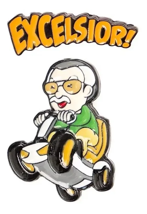 Kit 2 Pins Piticas - Stan Lee Excelsior Marvel
