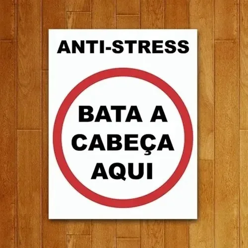 Placa Decorativa Nerd Anti-stress