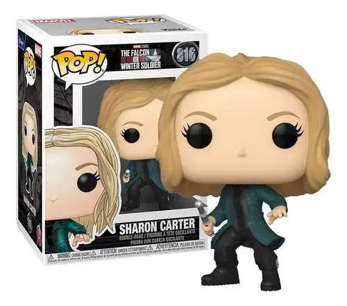 Boneco Funko Pop Sharon Carter 816 Falcão E Soldado Invernal
