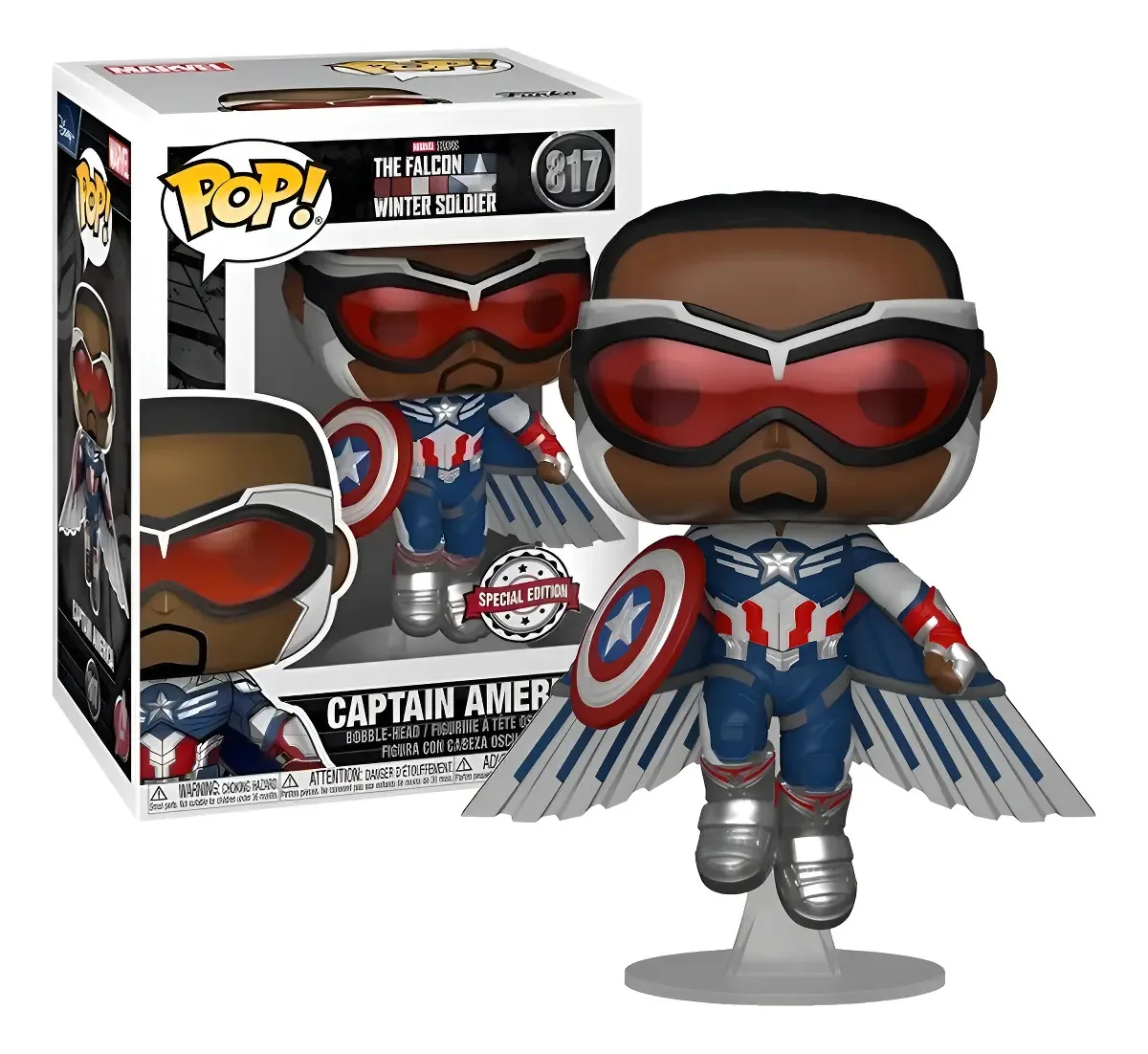 Boneco Funko Capitão América 817 Falcão E Soldado Invernal