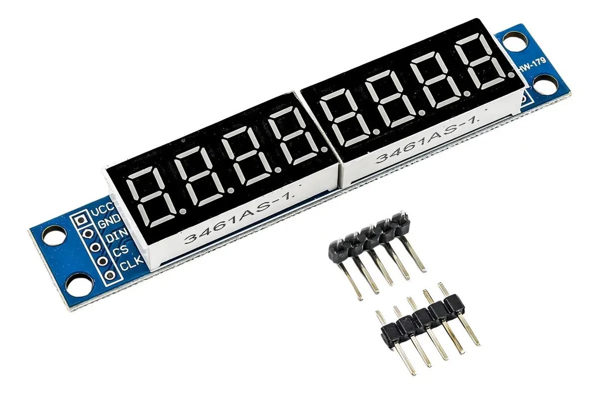 Módulo Display 8 Dígitos 7 Segmentos Max7219 Para Arduino