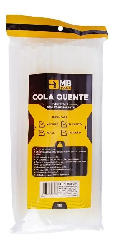 Bastão Refil Cola Quente Grossa 11mm Para Pistola 1kg