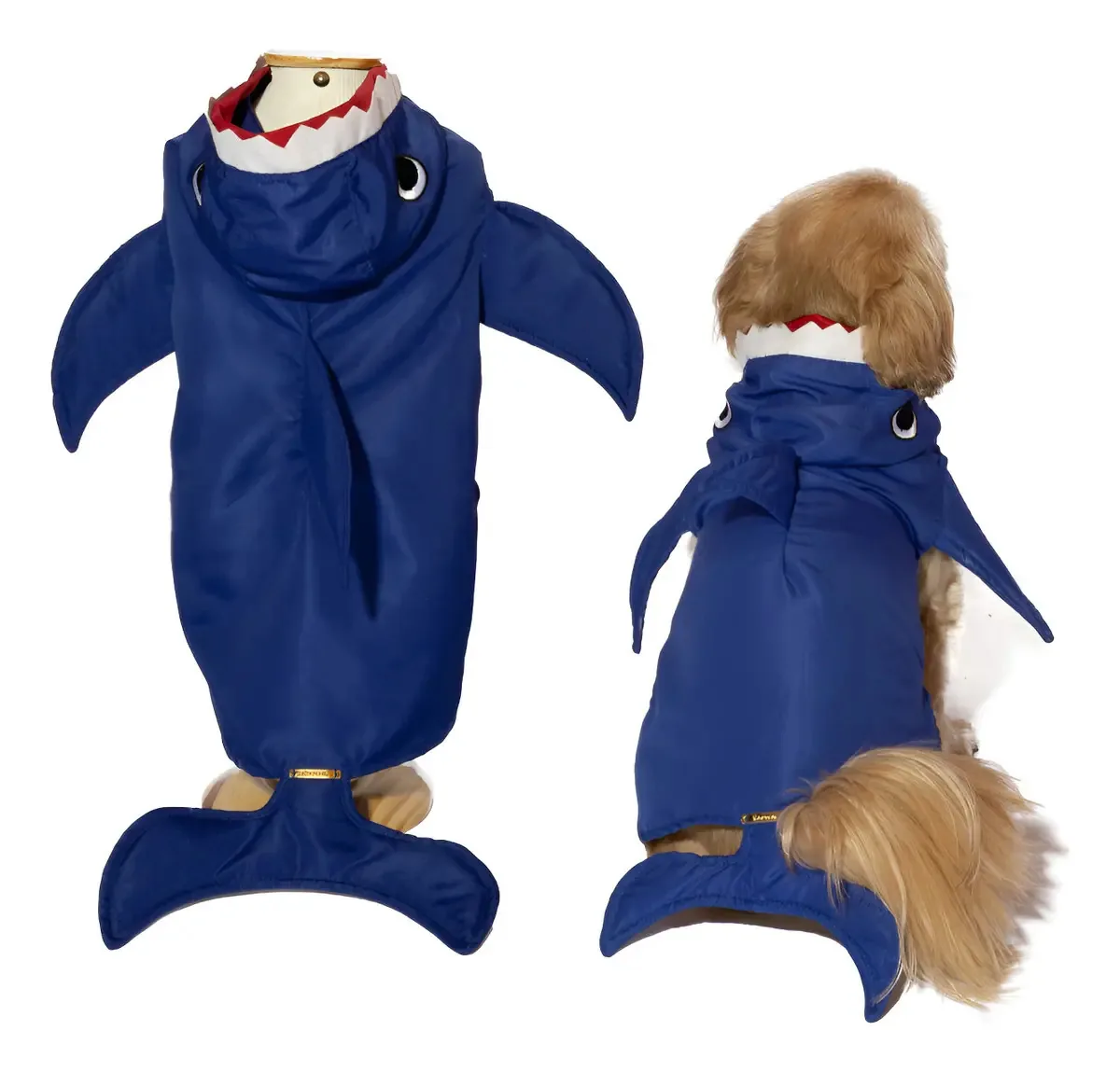 Roupa Fantasia Tubarão Cachorro Pet Pp