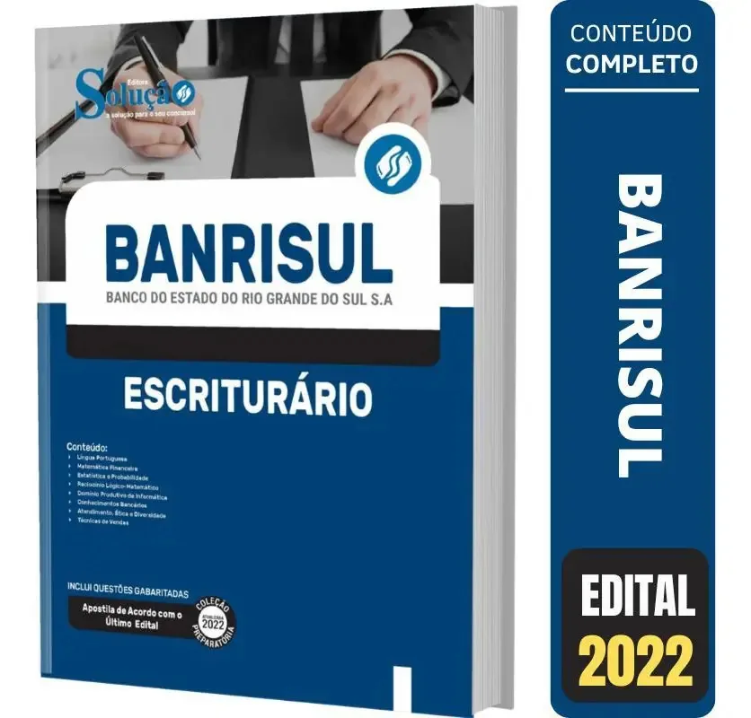 Apostila Banrisul - Escriturário