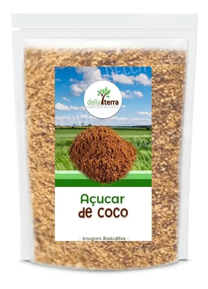Açúcar De Coco Natural Puro 1 Kg Della Terra