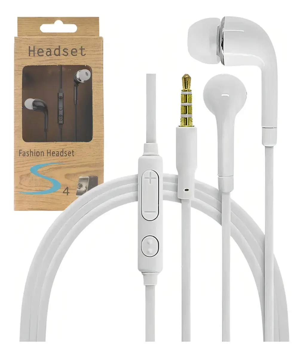 Fone De Ouvido In Ear Estereo C/microfone Extra Bass 1,2 Mts