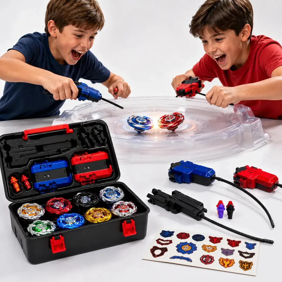 Beyblade Topgyro Multicolorido com 2 Lançadores e Maleta
