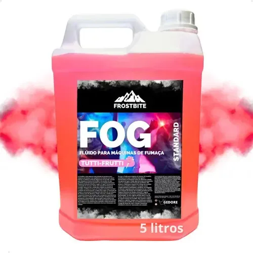 Liquido Maquina De Fumaça 5 Litros Sem Glicerina Tutti Fruti - Compra Segura Ekom