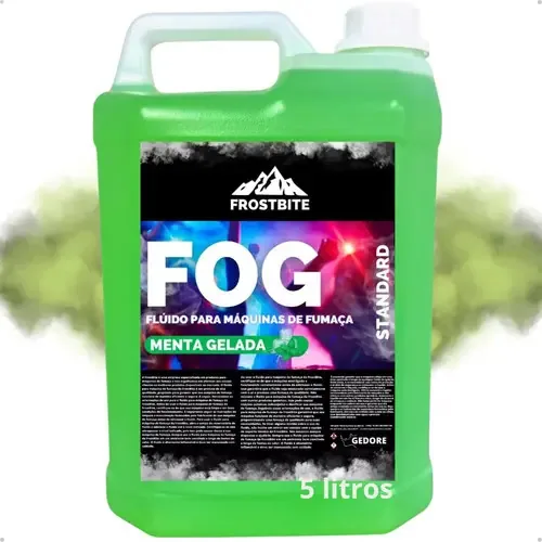 Liquido Maquina De Fumaça 5 Litros Sem Glicerina Compra Segura Ekom - Menta