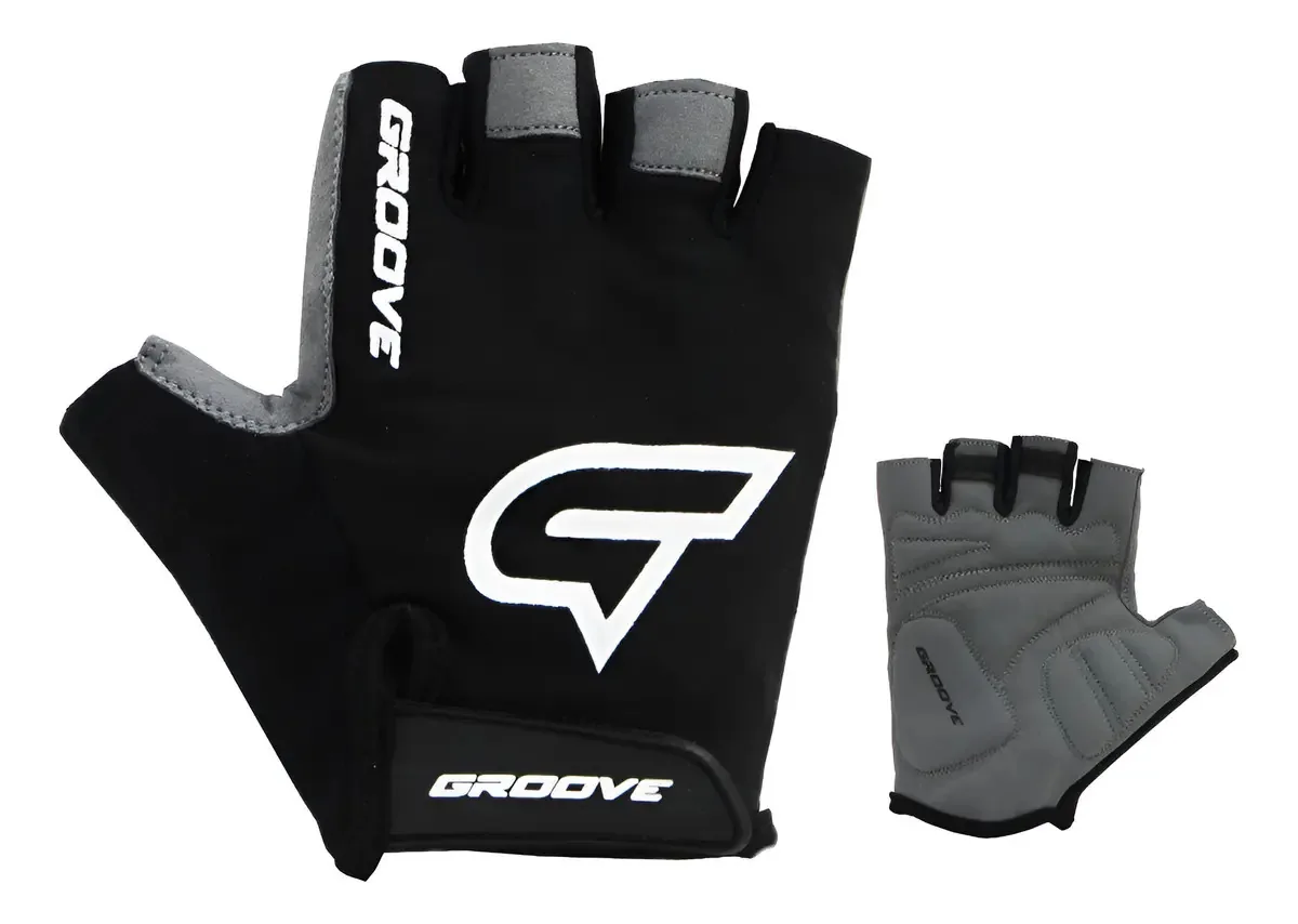 Luva Ciclismo Groove Gr1 Short Finger Preto M