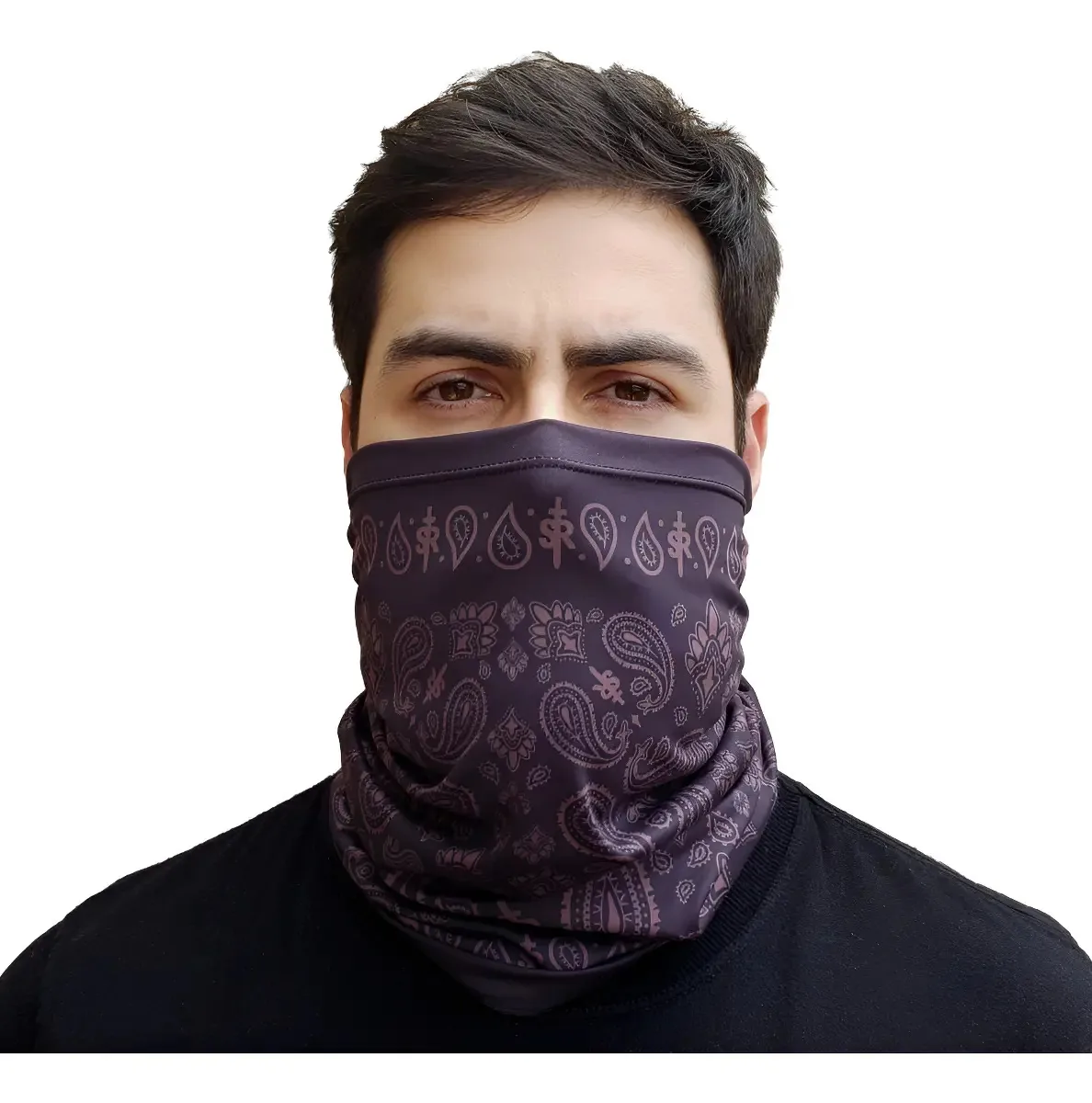 Bandana Tubular - Caxemira Marrom