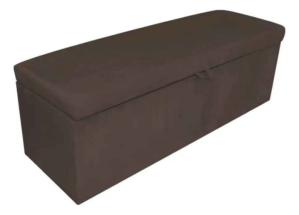 Calçadeira Baú Clean 0,90 Suede D'rossi Cor Marrom