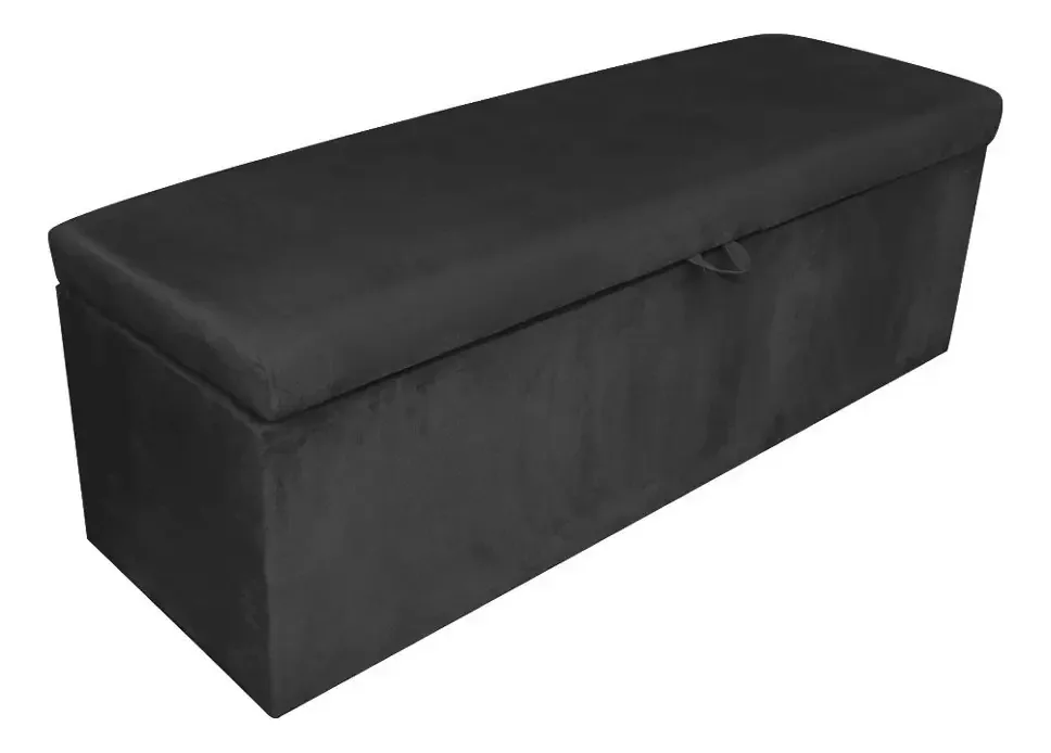 Calçadeira Baú Clean 0,90 Suede D'rossi Cor Preto