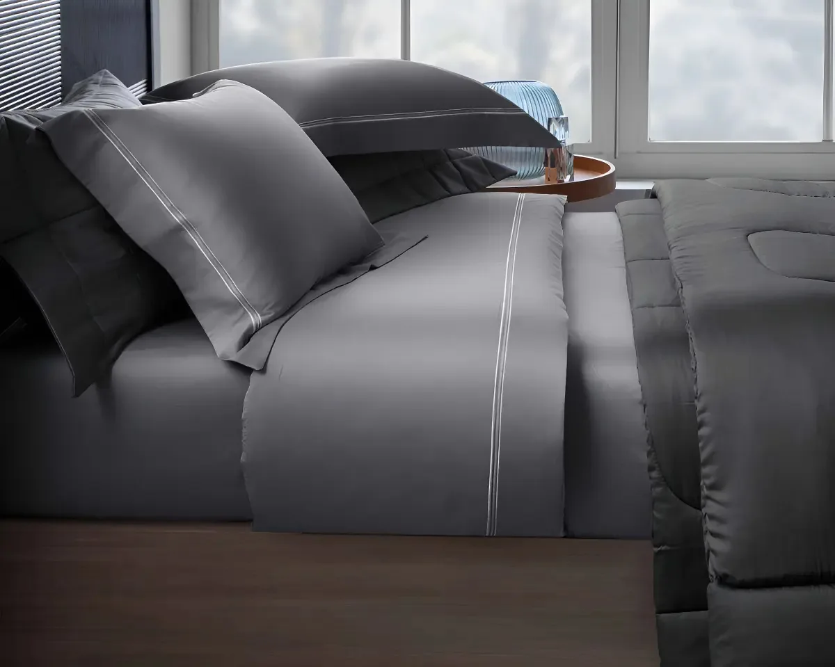 Jogo Cama 4 Peças Queen Bordado Monaco Kacyumara