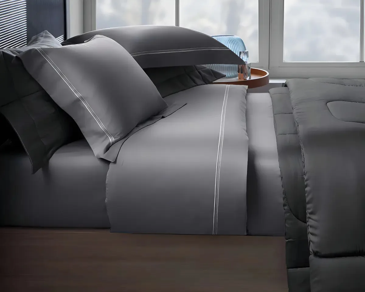 Jogo Cama 4 Peças King Bordado Monaco Kacyumara