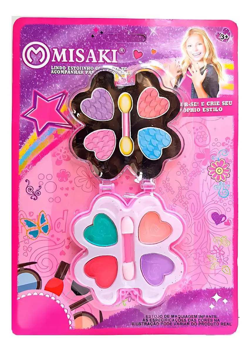 Kit Maquiagem Infántil Em Estojo Plástico - Misaki