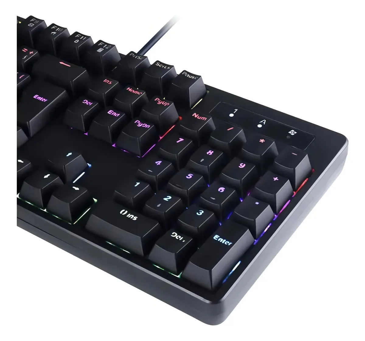 Teclado Mecânico Pcyes Kratz Outemu Blue Hotswap Rgb Abnt2 Cor de teclado Preto