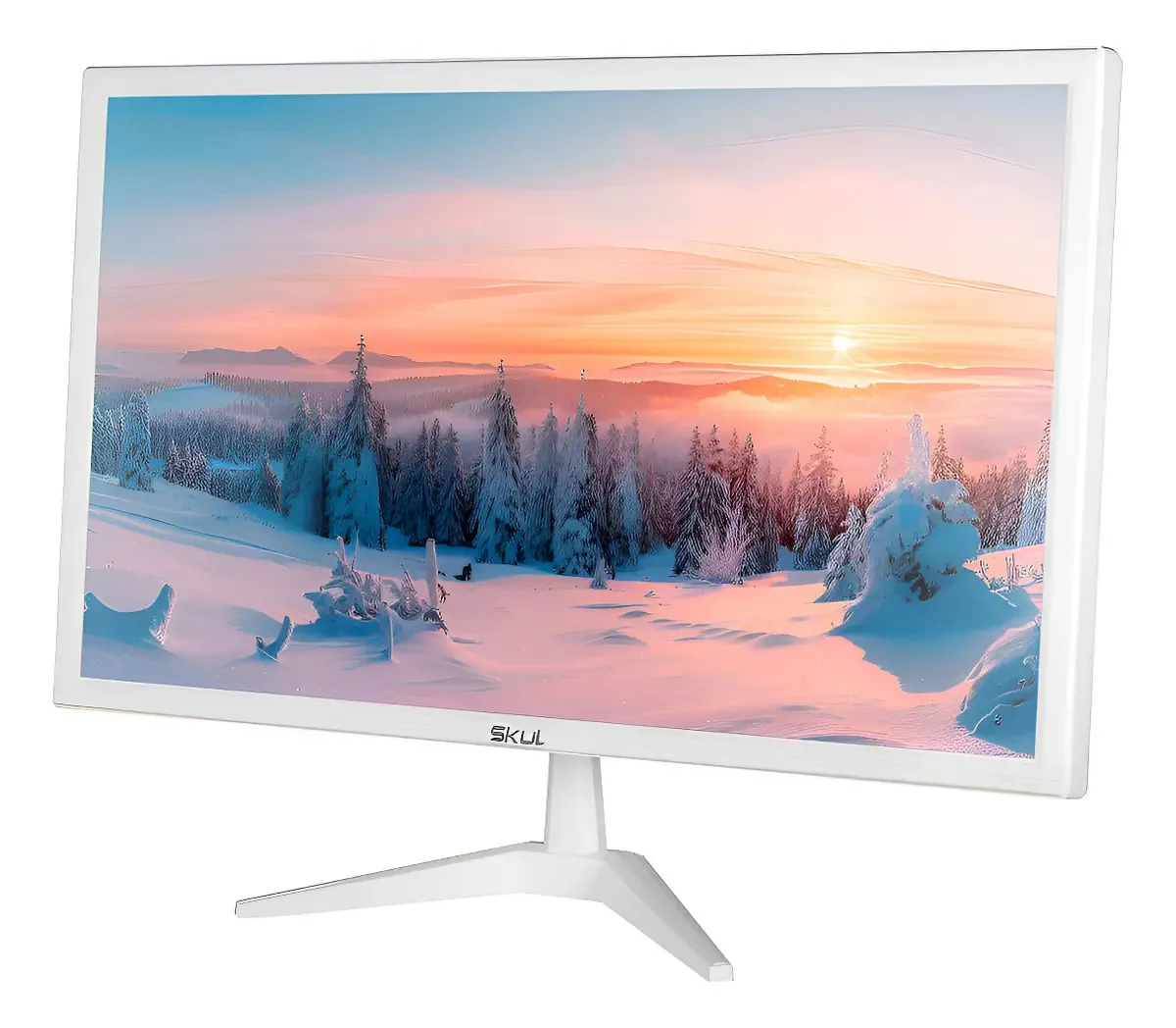 Monitor Skul LED 19.5" HD para Escritório e Estudo Branco com HDMI e VGA