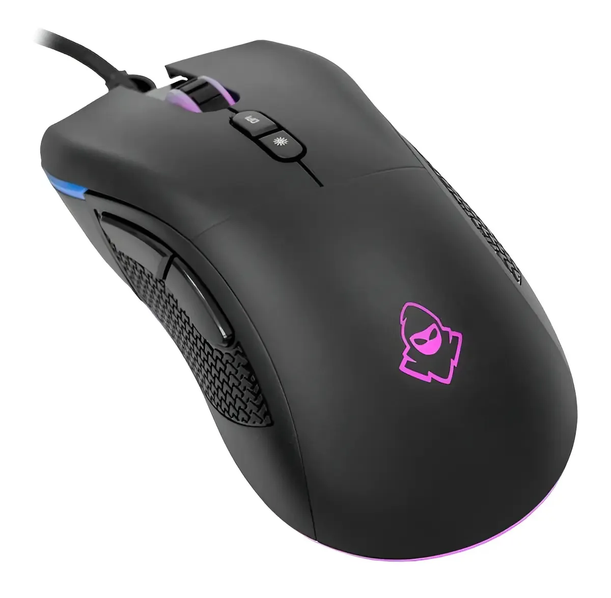 Mouse Gamer Mancer Lead 2 Preto RGB 12400 DPI com 7 Botões e USB