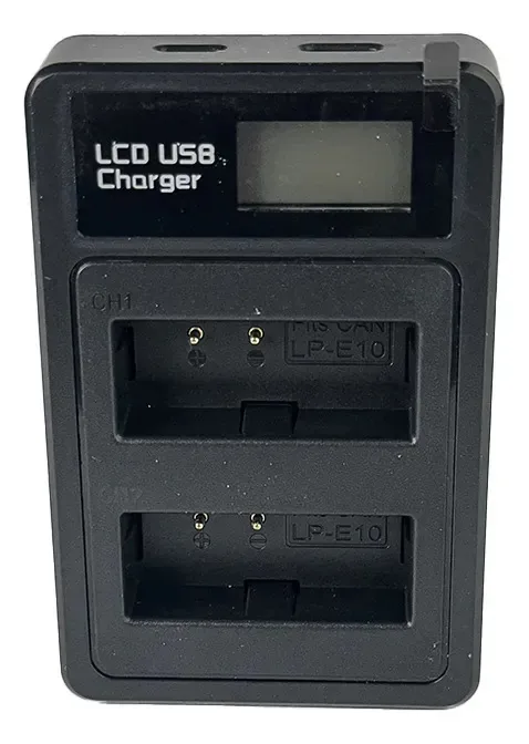 Carregador Duplo Mamen USB para Baterias Canon LP-E10