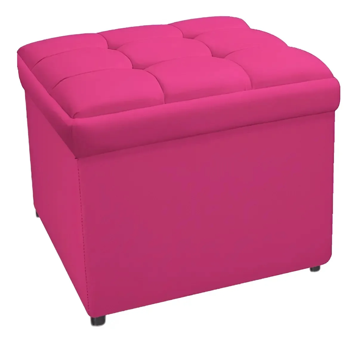 Baú Copenhague 90 Cm Solteiro Suede Pink - Ds Moveis