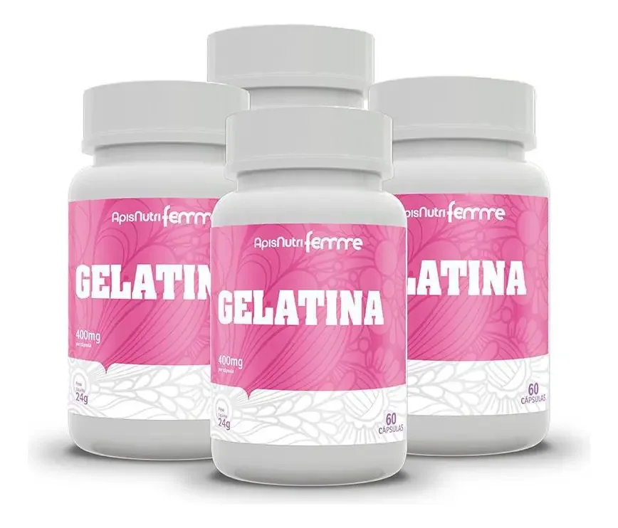 Kit 04 - Gelatina - 60 Cápsulas - Dna Verde