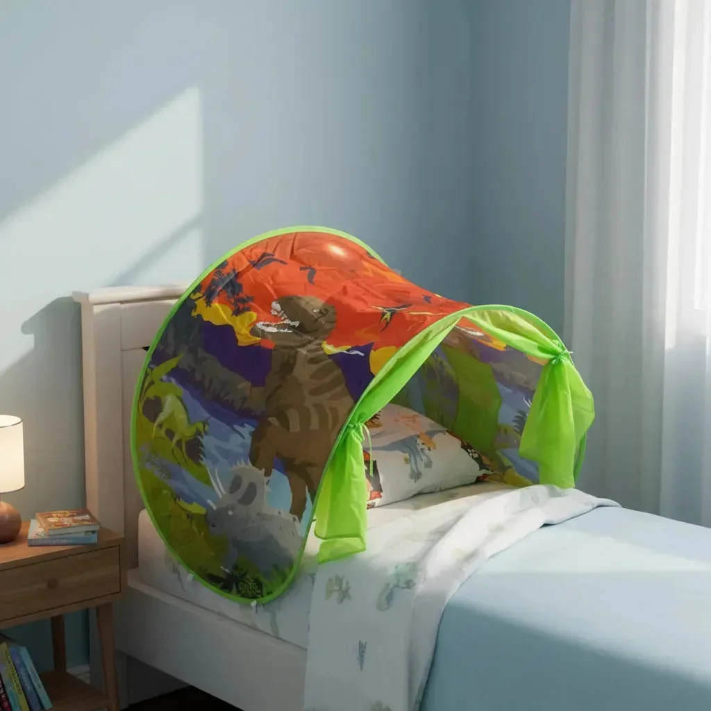 Barraca Casinha Infantil Cabeceira Cama Dinossauro Importway