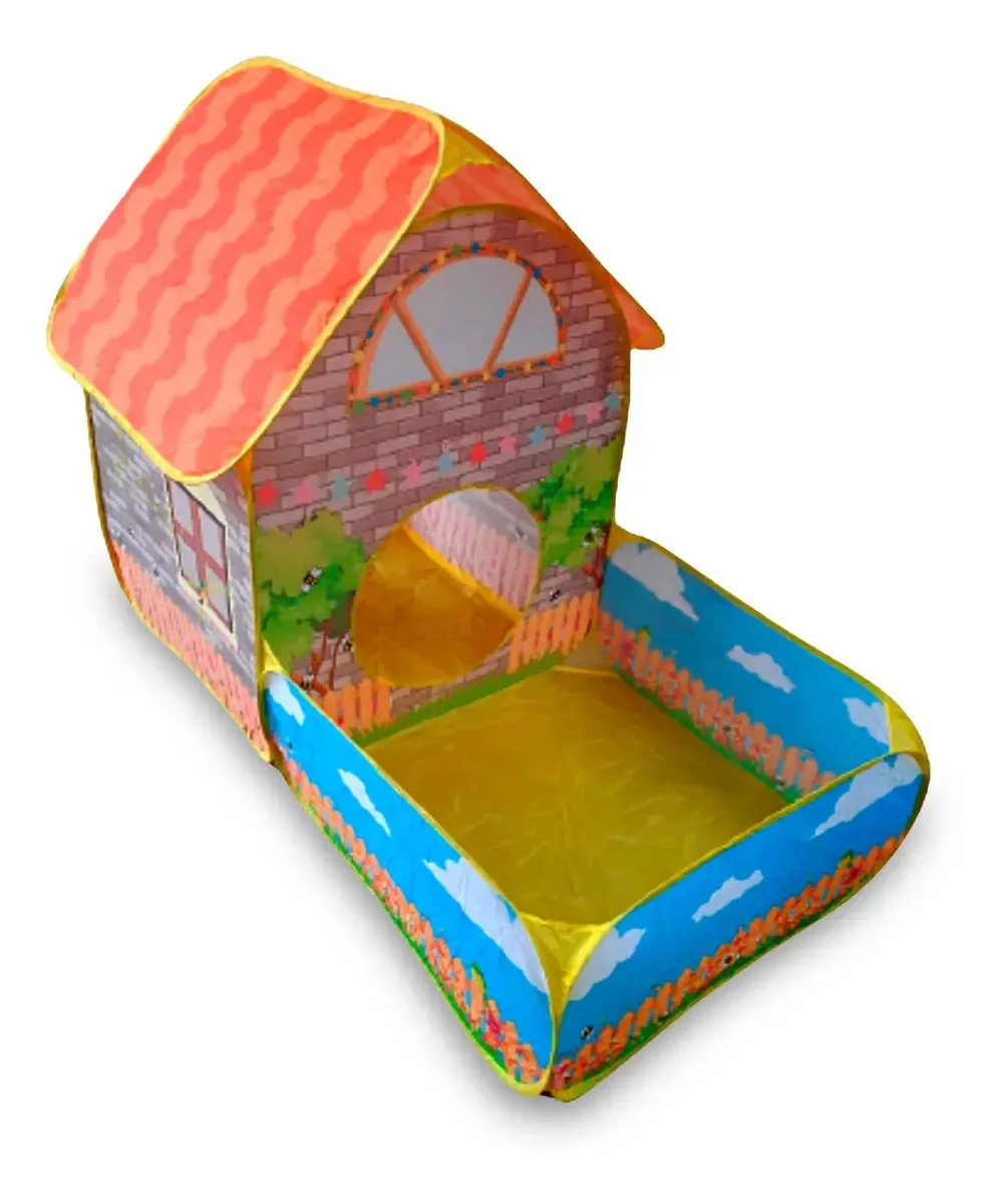 Barraca Casinha Infantil Com Piscina De Bolinhas Importway