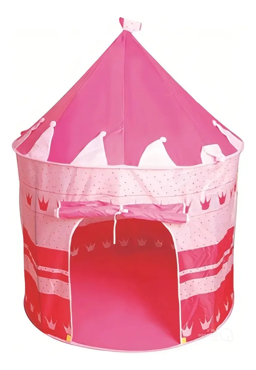 Barraca Tenda Infantil Castelo Rosa Grande 1,35m Montável