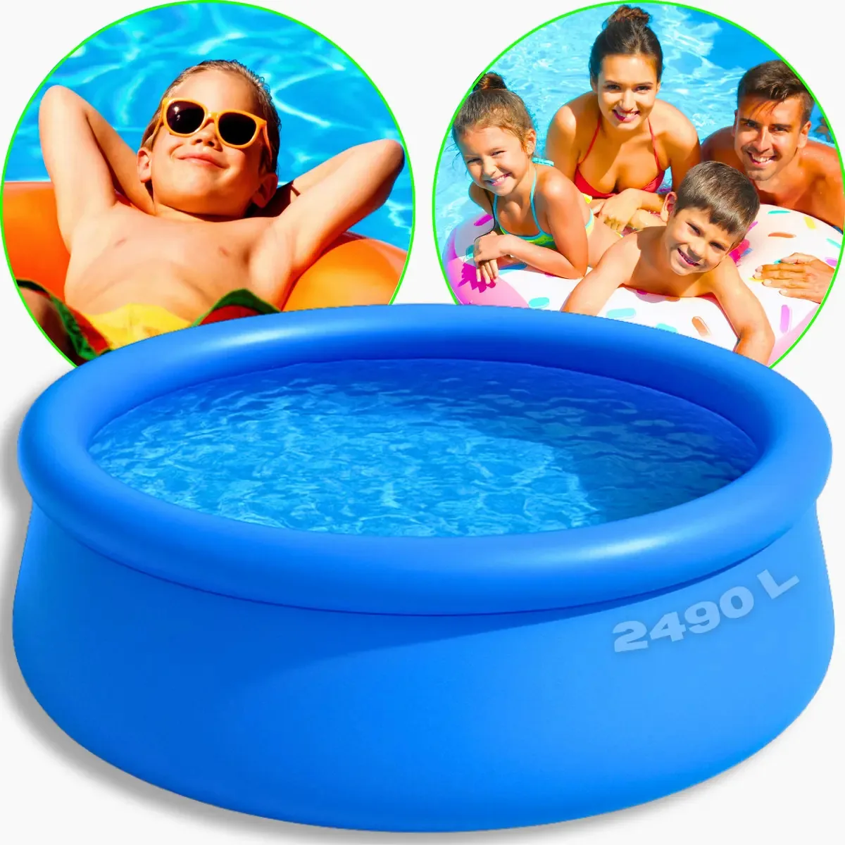 Piscina Borda Inflavel Importway C/ Capa 2490l