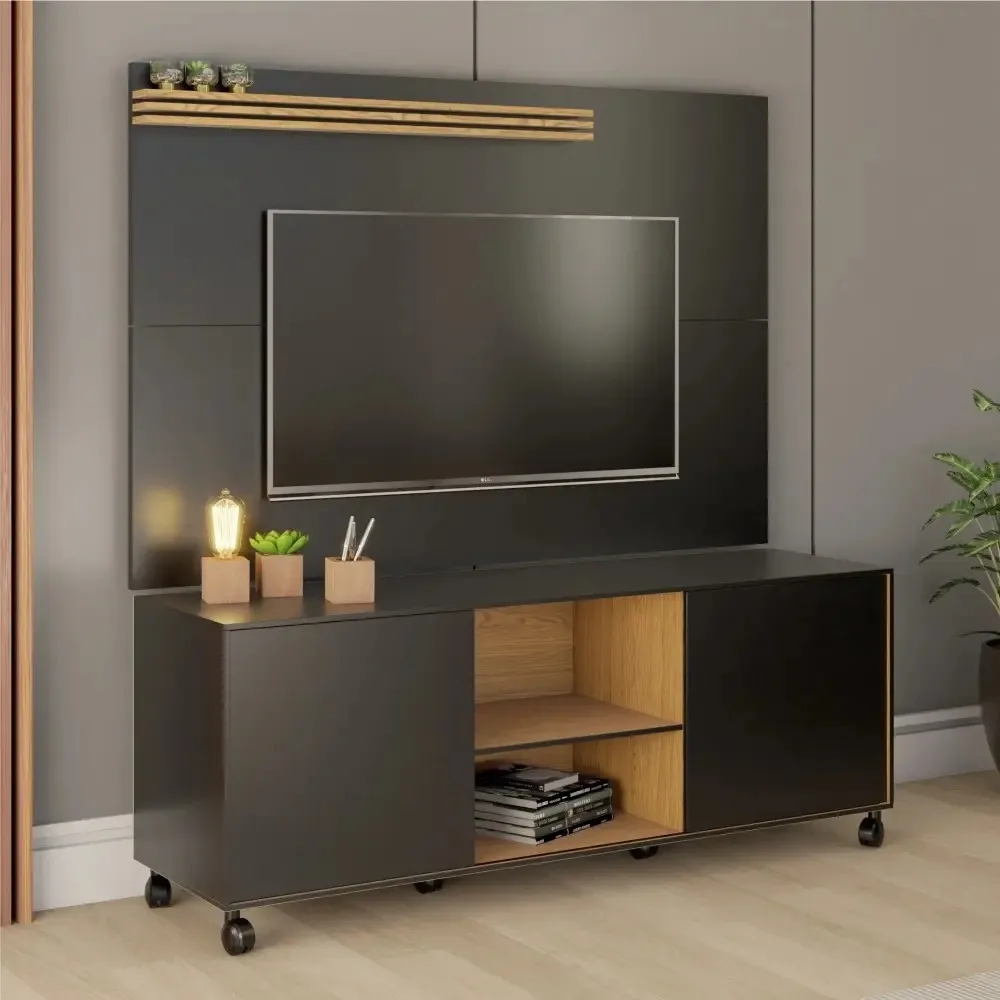 Home Para Tv Grecia Cor Preto