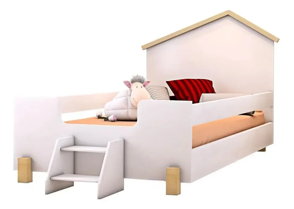 Cama Rodrigues Infantil Branco/natural