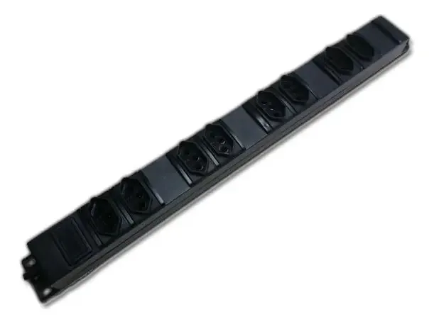 Calha De Tomada Regua Abs 8 Tomadas 10amp Padrao 19 Rack