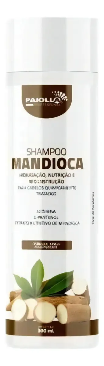 Kit 2 Shampoos Mandioca Paiolla 2x300ml