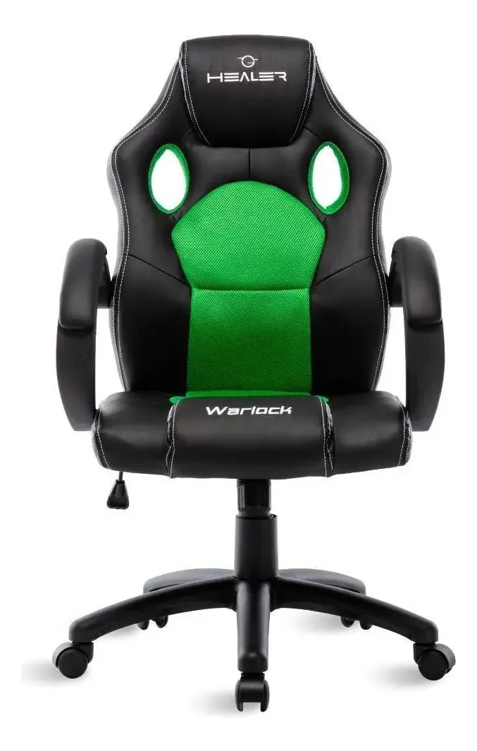 Cadeira Gamer Verde/pretahealer Warlock Giratória