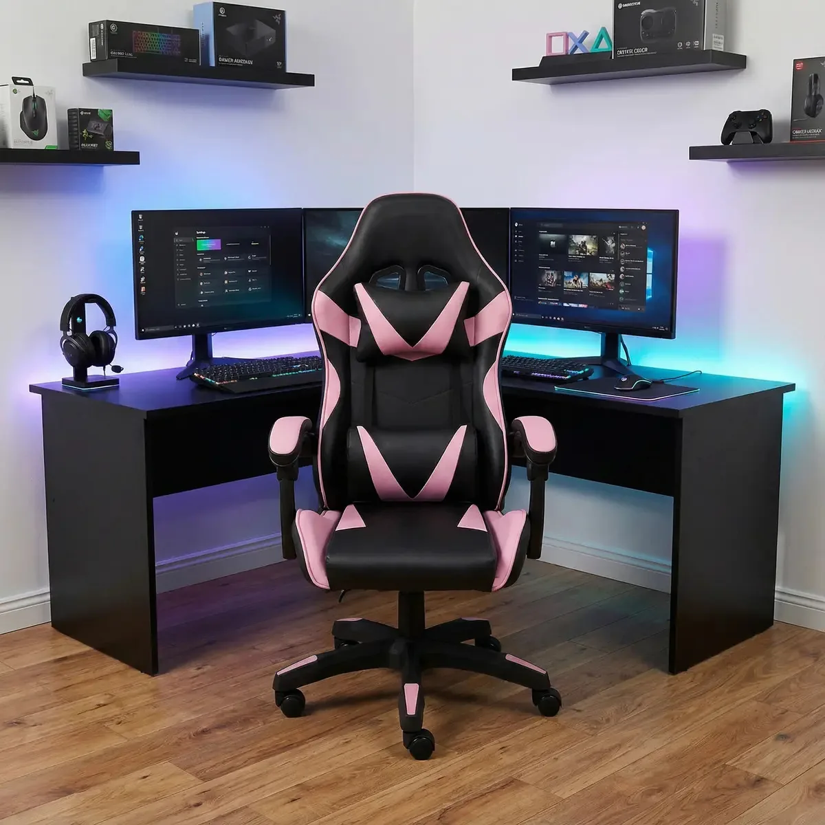 Cadeira Gamer Sniper Healer Preto/rosa