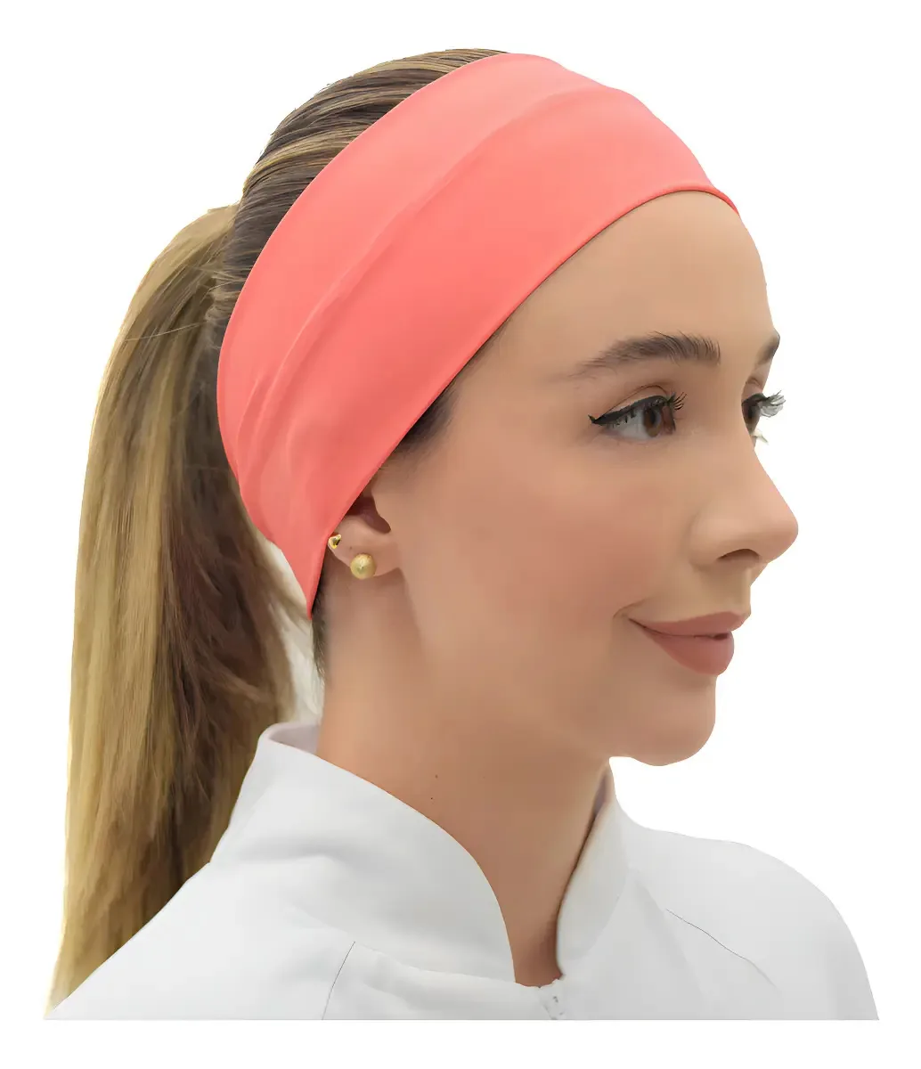 Turbante Feminino Jalecos Mania Poliamida Liso Cor Goiaba