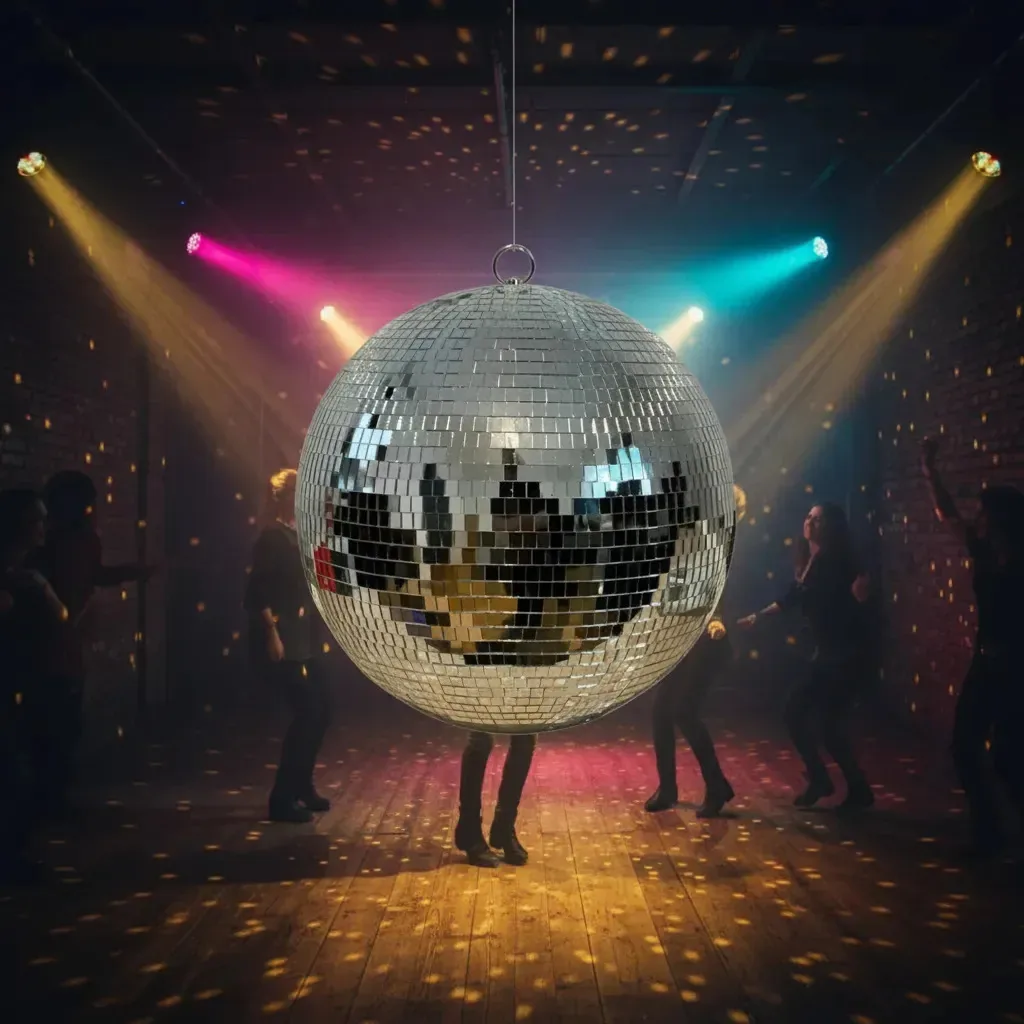 Globo Espelhado Festa E Balada 30cm Decoração Efeito Luz