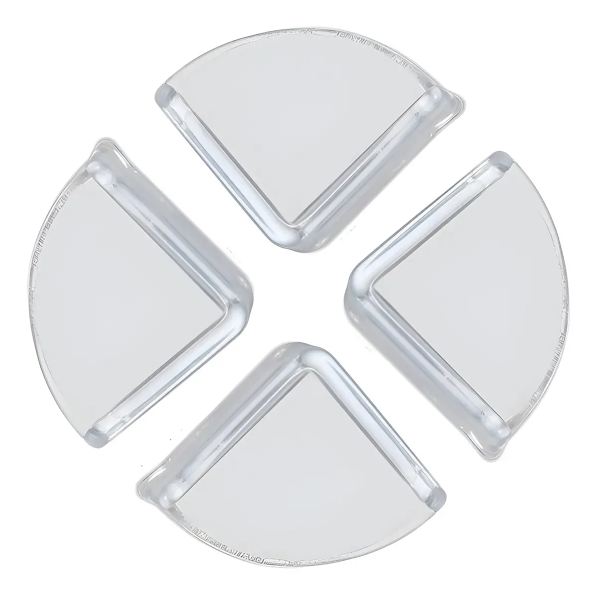 Kit 12 Protetores de Quina PVC Transparente Segurança Bebê MBBIMPORTS