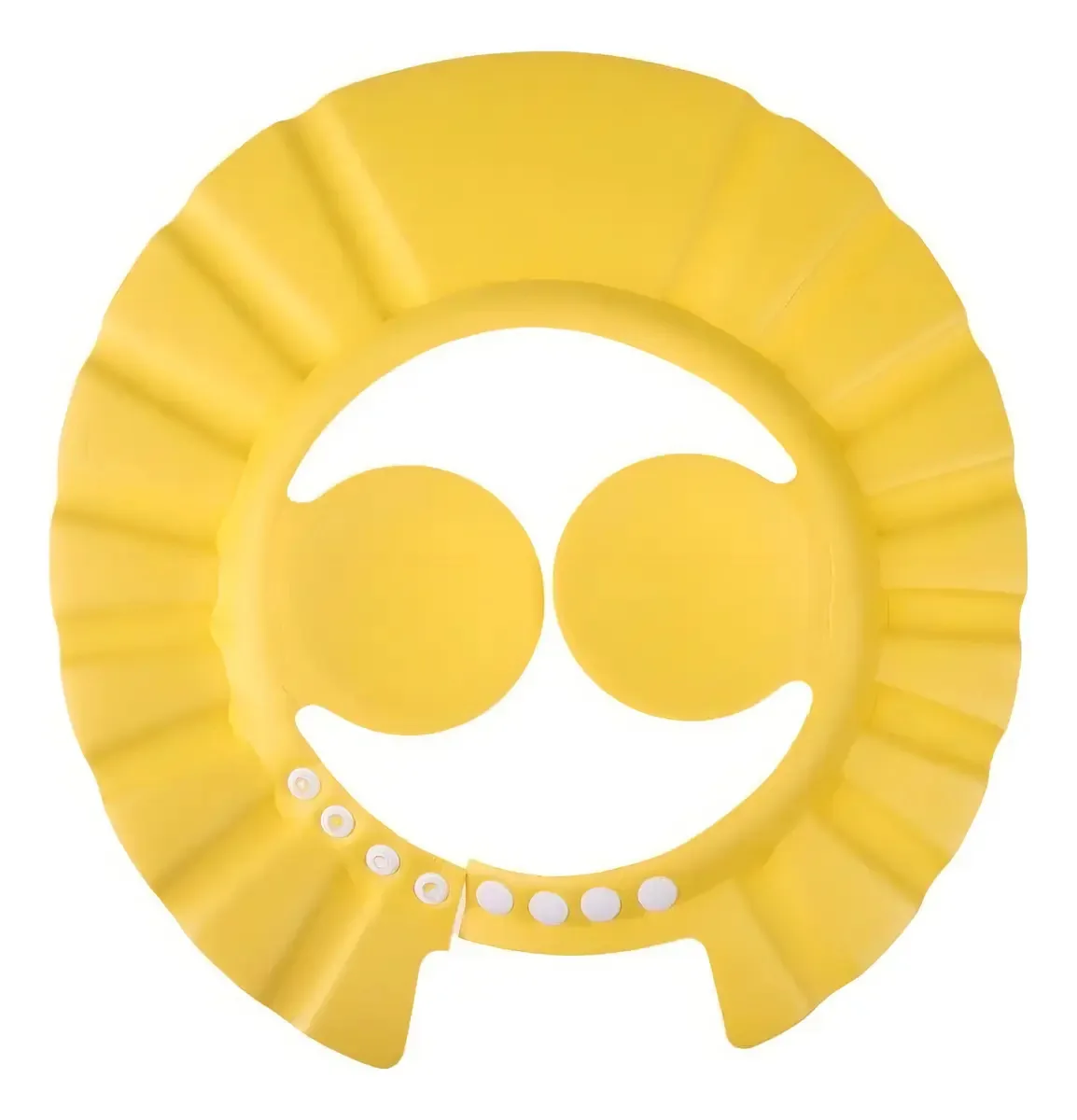 Kit 3 Und Chapéu Protetor Shampoo Viseira Banho Lava Cabeça Cor Amarelo