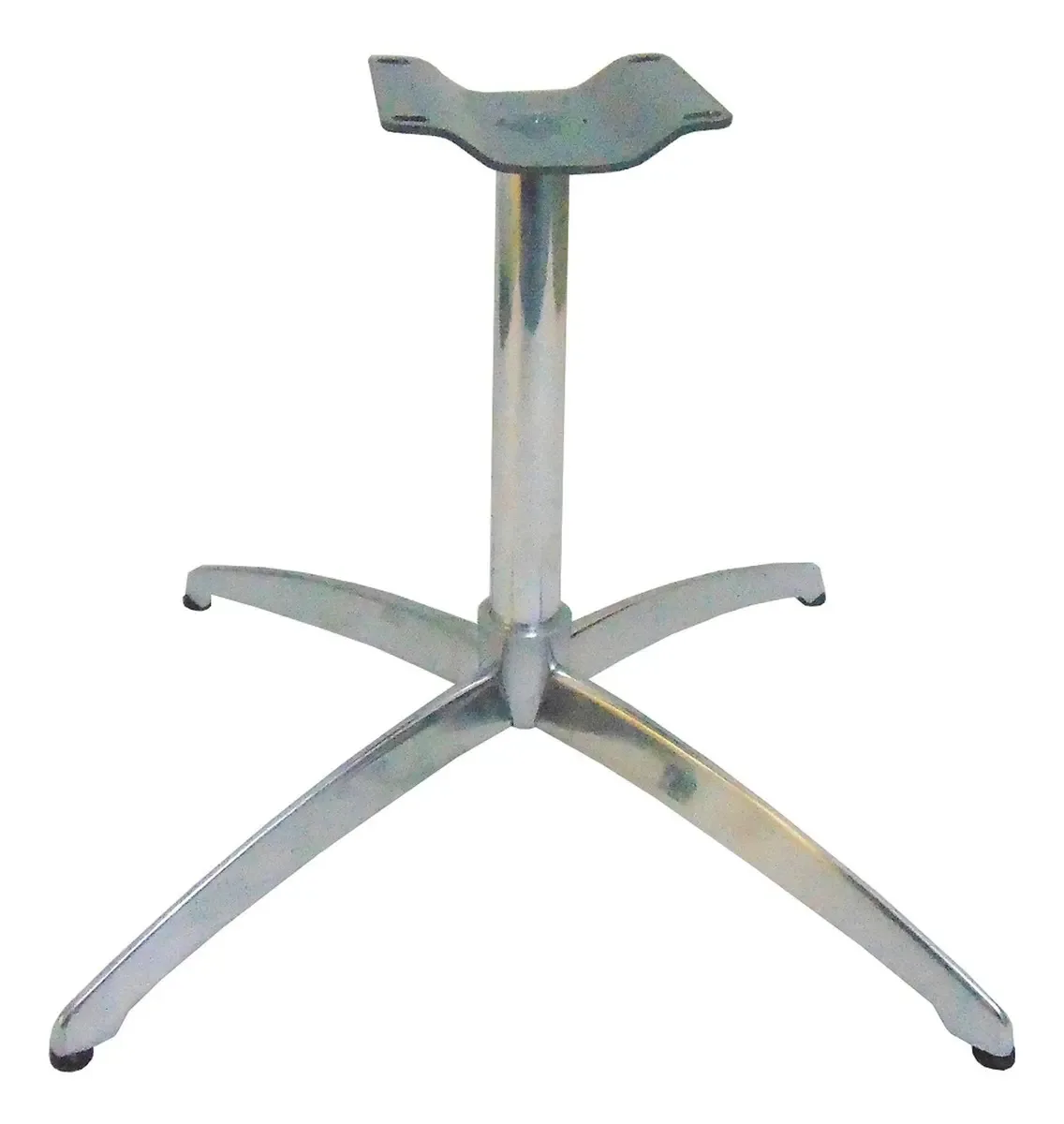 Kit 2 Base Giratória Curva Em Alumínio Para Poltrona 40cm