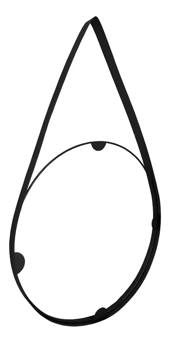 Estrutura Para Quadro De Espelho Tubular 40cm Cor Preto