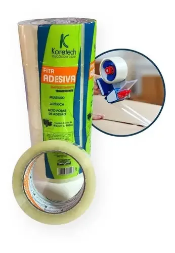 Fita Adesiva 48x100 Transp C/5 Koretech