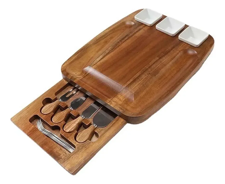 Tábua Bambu Nz193 Frios 8 Mini Talheres, 2 Palitos Queijos E