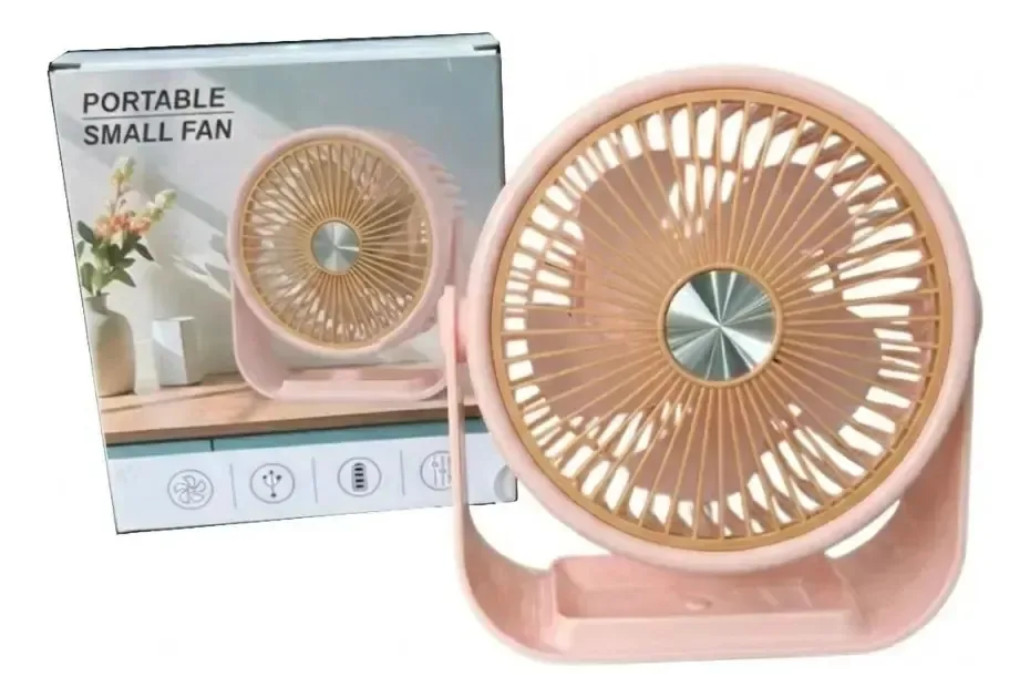 Ventilador Portátil Top Útil Portátil Coral-claro
