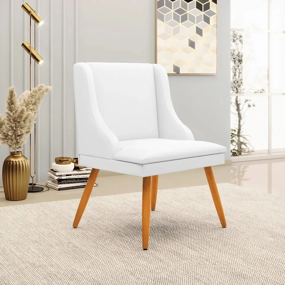 Kit 08 Cadeiras De Jantar Liz Corino Branco D'rossi